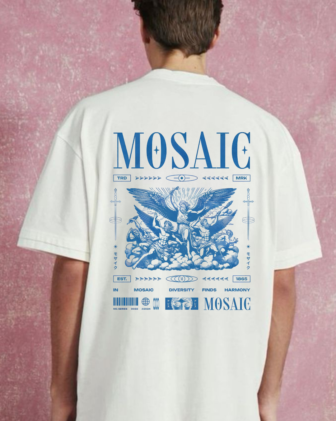 MOSAIC - Oversize Baskılı Unisex T-shirt