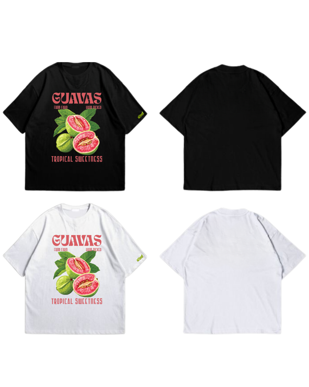 GUAVAS - Oversize Baskılı Unisex T-shirt