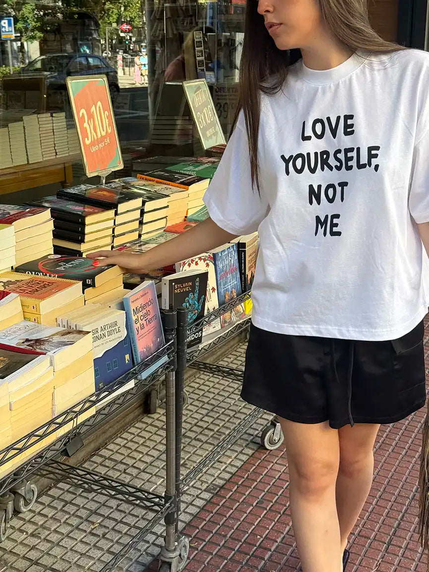 LOVE YOURSELF - Oversize Baskılı Unisex T-shirt