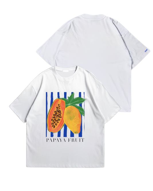 PAPAYA - Oversize Baskılı Unisex T-shirt