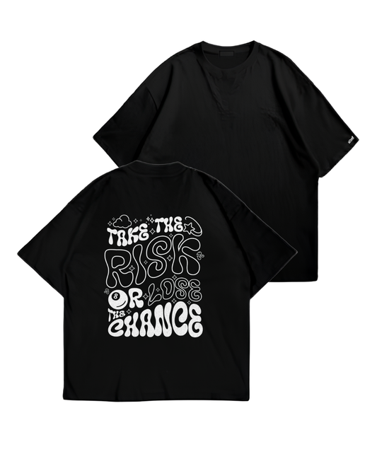 RISK - Oversize Baskılı Unisex T-shirt
