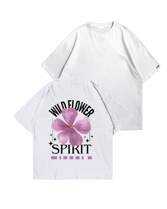 FLOWER - Oversize Baskılı Unisex T-shirt