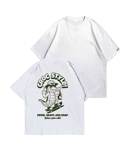 CROC - Oversize Baskılı Unisex T-shirt