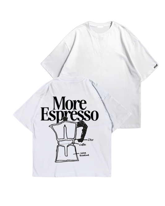 ESPRESSO - Oversize Baskılı Unisex T-shirt