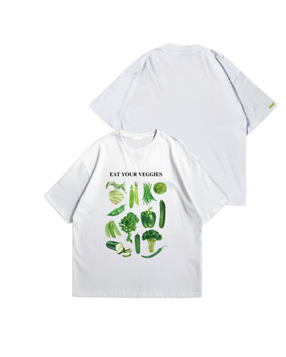 VEGGIES - Oversize Baskılı Unisex T-shirt