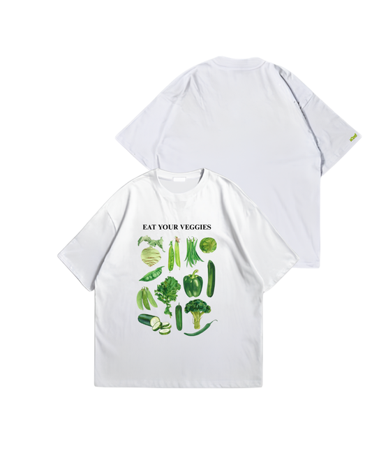 VEGGIES - Oversize Baskılı Unisex T-shirt