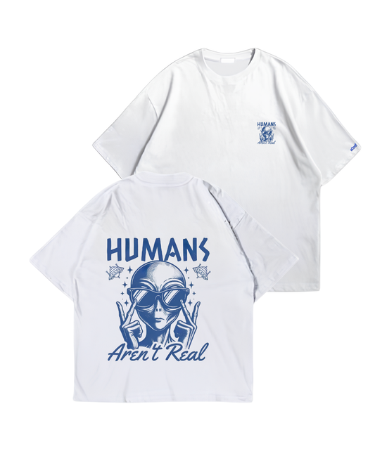 ALLIEN - Oversize Baskılı Unisex T-shirt
