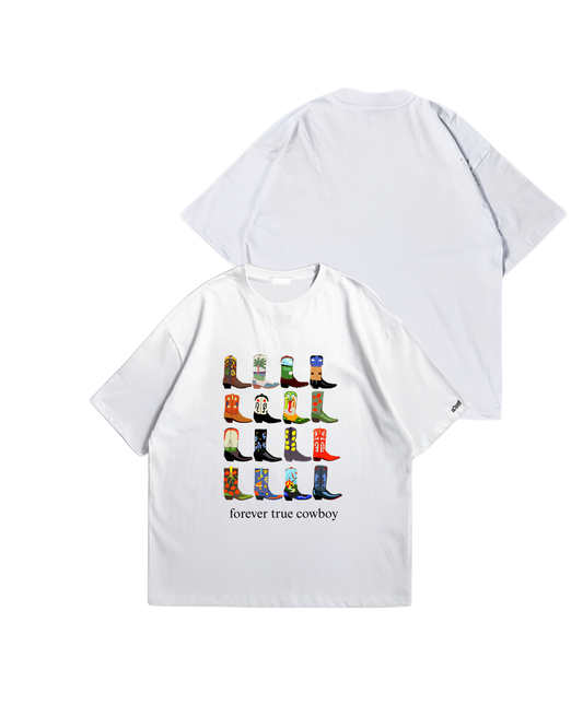 COWBOY - Oversize Baskılı Unisex T-shirt