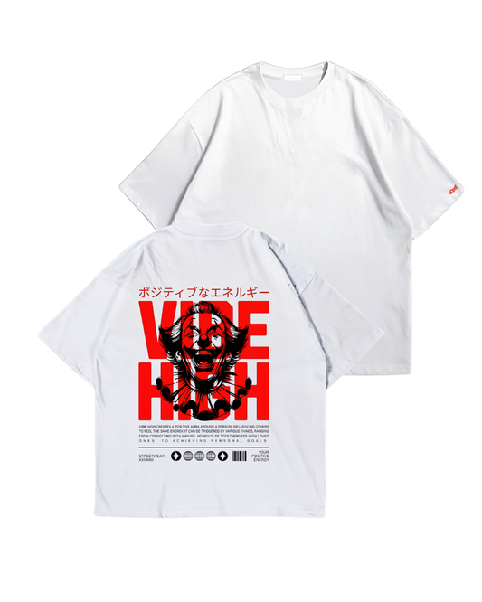 VIBE HIGH- Overise Baskılı Unisex T-shirt