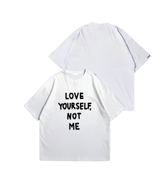 LOVE YOURSELF - Oversize Baskılı Unisex T-shirt