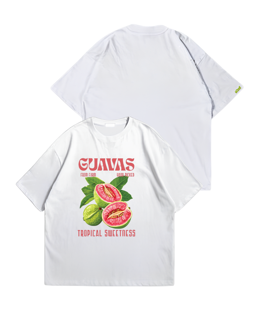 GUAVAS - Oversize Baskılı Unisex T-shirt