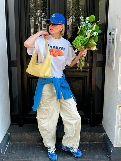 PAPAYAS - Oversize Baskılı Unisex T-shirt